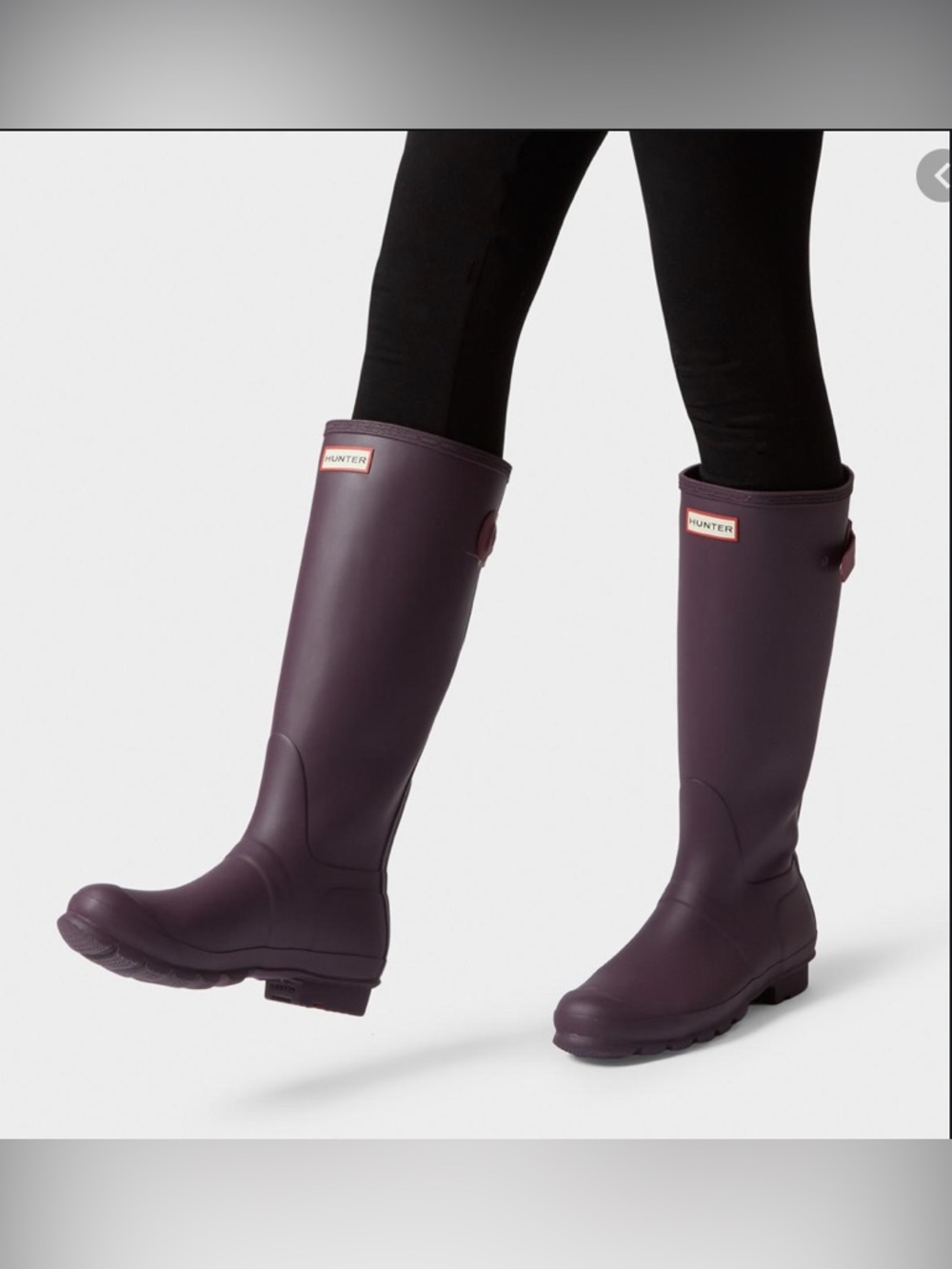 Hunter Tall Rain Boots in Plum